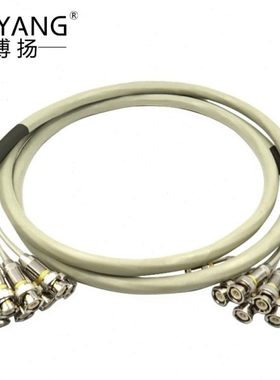 博扬 2M跳线BNC-BNC 2M兆E1接头成品跳线syv75-2-1同轴电缆DDF2米