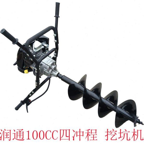 润通100CC四冲程双人地钻机挖坑种植机埋桩果园施打孔钻洞挖穴,农机/农具/农膜,林业机械,淘宝优惠券,粉丝福利购,淘宝优惠卷