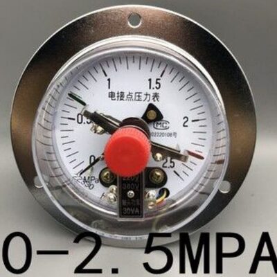 磁阻式轴向带边电接点压力表YXC-100ZT 2.5MPA 30VA