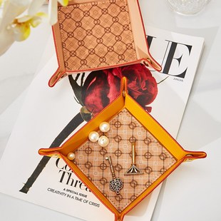 唯伊辰首饰收纳托盘玄关收纳盘项链戒指手链钥匙收纳盒