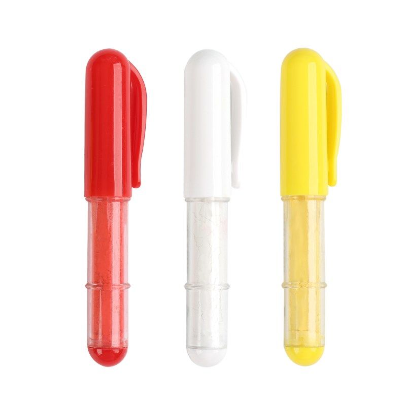 笔状彩色裁衣划粉钢笔造型衣服划粉笔可替粉芯带盖保护服装工具,居家布艺,划粉,淘宝优惠券,粉丝福利购,淘宝优惠卷