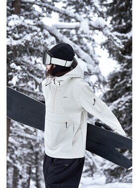 awka滑雪服女款卫衣单板冬季3L防风防水男士外套上衣雪地好看