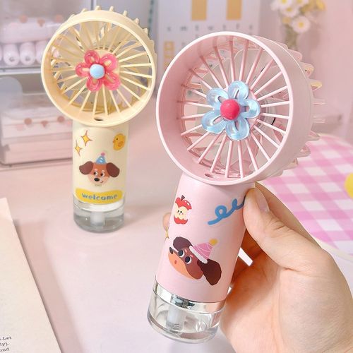 可爱喷雾小风扇手持迷你便携2025新款随身学生宿舍办公室桌面电扇