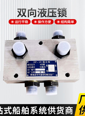 双向液压锁叠加式液控油路液压锁 双向卡套式液压锁ZF-10组合阀