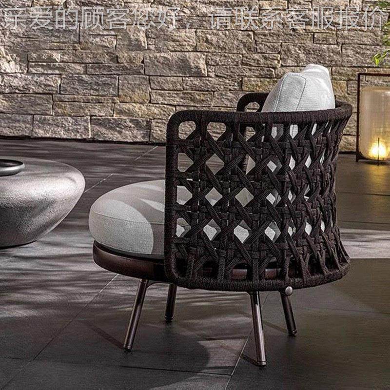 户895外件木沙组发庭院茶几阳台休实闲家具别墅防雨防晒藤编椅三,住宅家具,户外沙发,淘宝优惠券,粉丝福利购,淘宝优惠卷