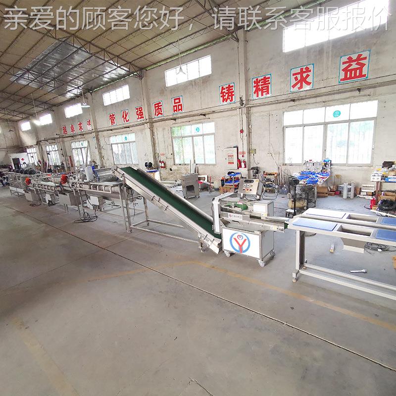 清预制菜中房清洗设备割 蔬菜切洗NMK应流水线厂家供学校饭堂设