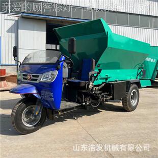 果园湿内省人工撒粪车干两用有肥抛机可牵引12方双圆机撒盘LRU撒