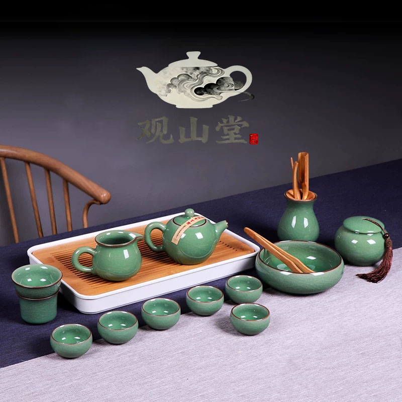 功夫茶具陶瓷套装家用10件套