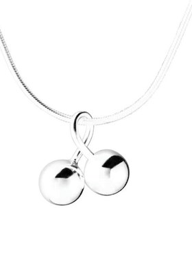 新款迷你小樱桃蛇骨链韩系简约百搭s925银项链inTs气质闺蜜锁骨链