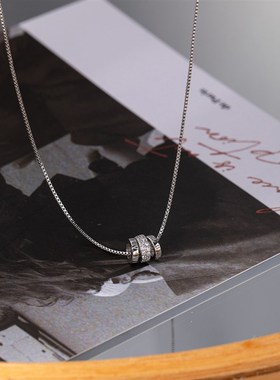 韩版精致简约三环小蛮腰锁骨w链 轻奢高级感名媛风时尚气质项链女