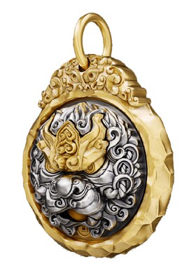 山鬼令吞金兽丨国潮饕餮纹个性百搭饰品佩戴招X财钥匙扣挂件