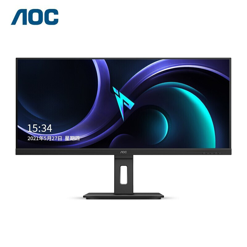 AOC Q34P2C 34英寸IPS技术2K带鱼屏65W反充设计制图4K电脑显示器