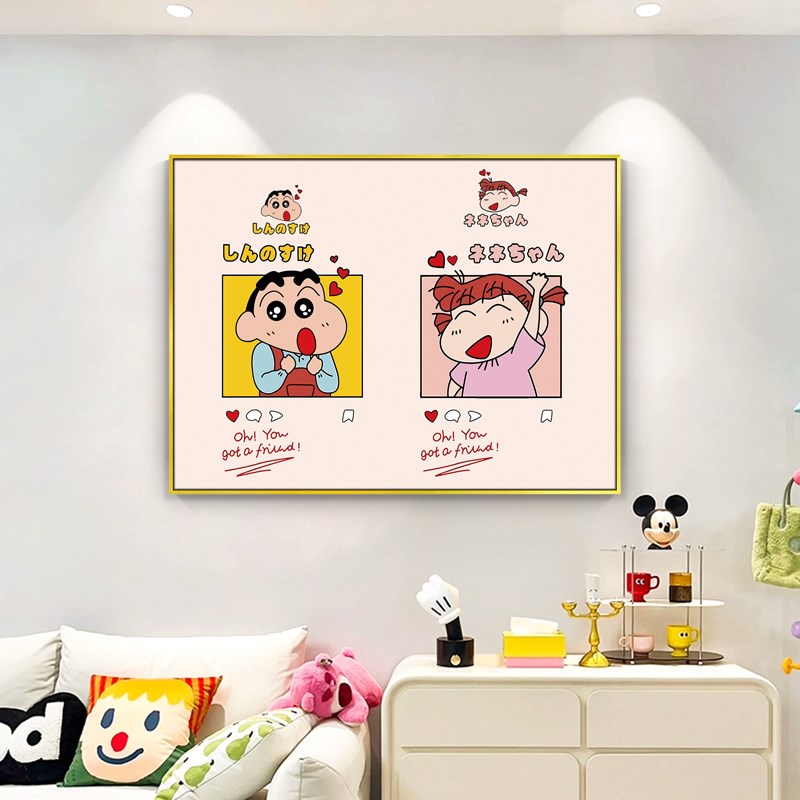 蜡笔小新2025新款电表箱装饰画客厅配电箱遮挡挂画面板盖遮丑壁画