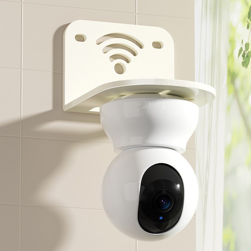 监控支架摄像头置物架室内免打孔家用室外墙上路由器小mi放置架子