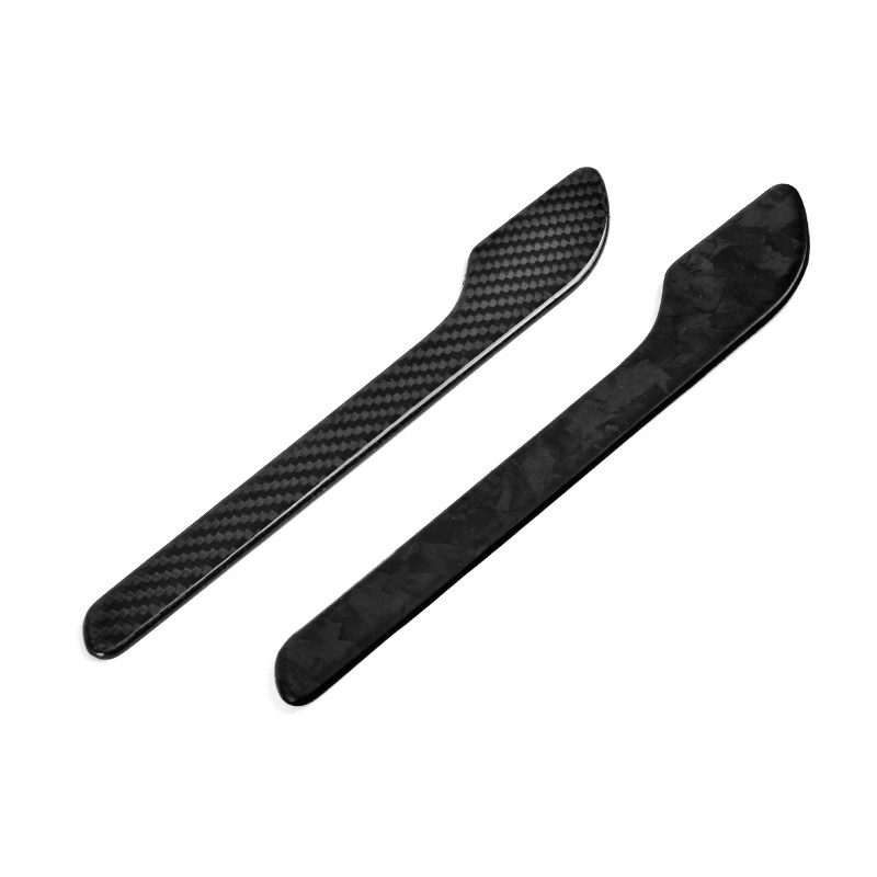 特斯拉碳纤门把手防刮贴防撞条片壳门拉手贴片适用於Model3/Y