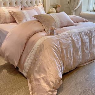 水洗天丝四件套轻奢风高级感凉感被套床上用品 A类母婴级冰丝夏季