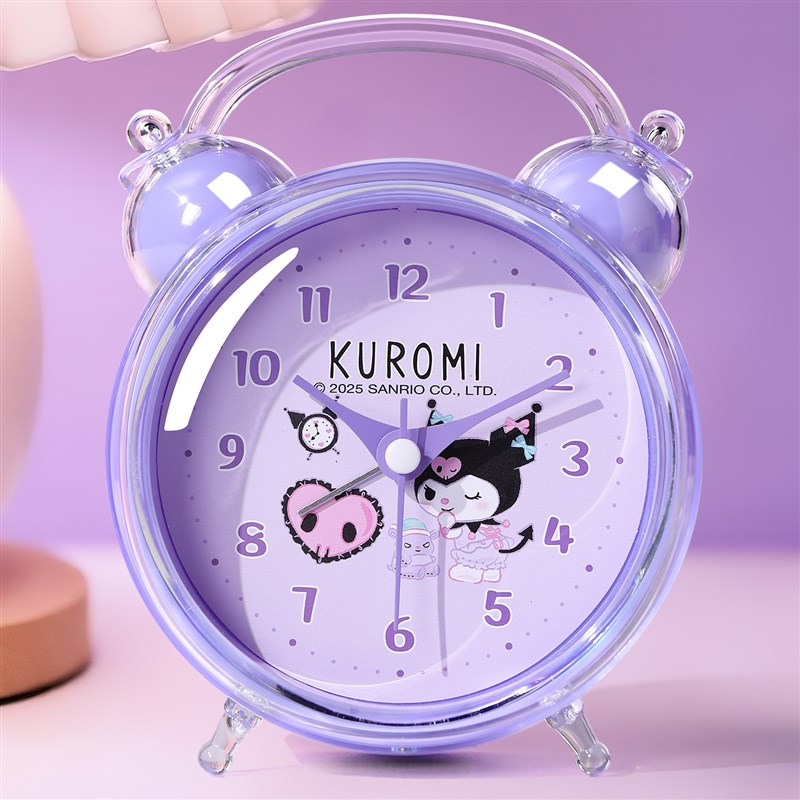 库洛米小闹钟儿童女孩学生专用起床神器2025新款迷你桌面时钟学习