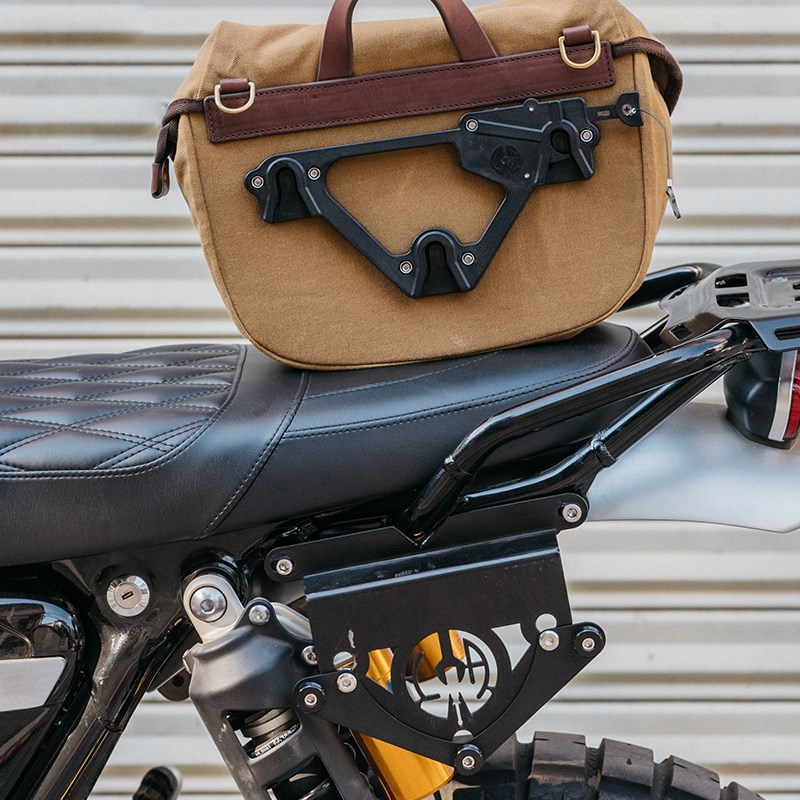 适用于凯旋哈雷本田快拆巡逻员复古机车摩托车边包侧包油蜡挂包