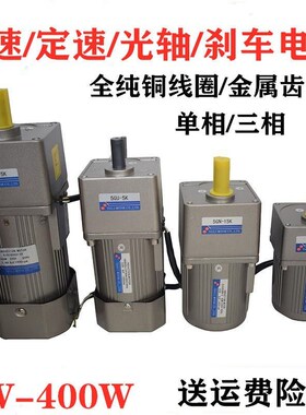 无极调速电机小型低速搅拌机60W90W120W250W220V变速微型减速电机