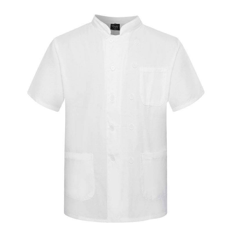 厨师工作服短袖酒店餐厅后厨房工衣厨师服装男女食堂制服厂家现货