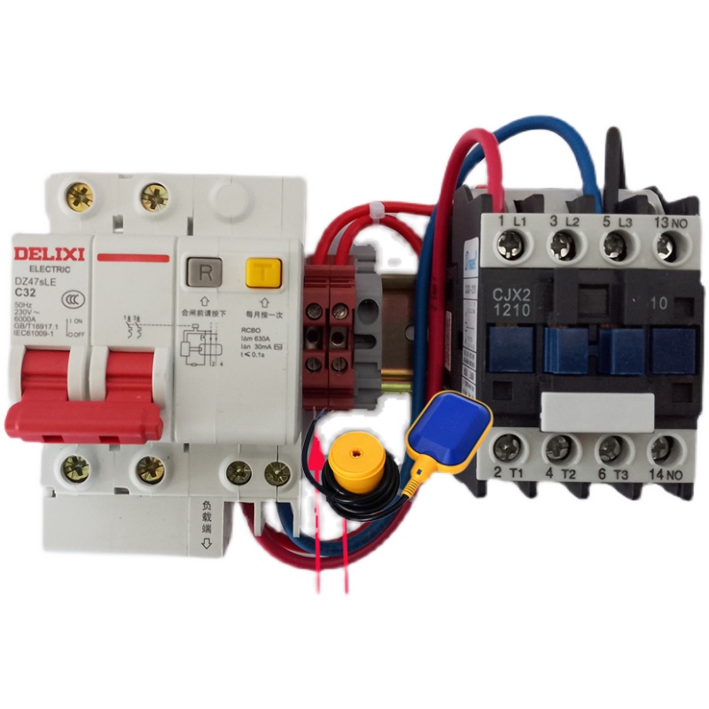 家用220V单相电水泵控制箱成套配电箱柜手自动排污泵一控一送浮球