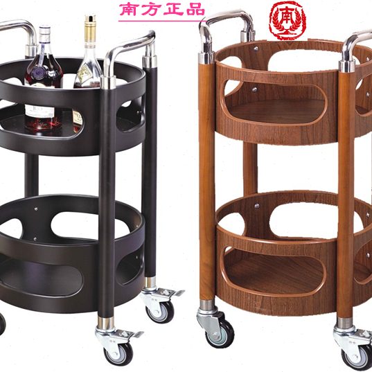 南方圆形酒水车送餐车椭圆形KTV点心车轮酒店服务推车茶水车C-75A