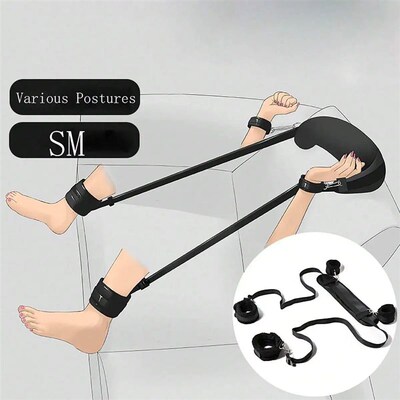 1pc Handcuffs Set, Mouth plugs, Breast Clips, Blindfolds,BD