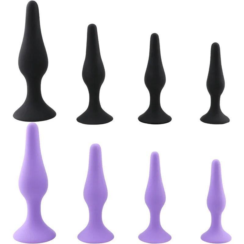 S/M/L/XL Silicone Anal Plug Butt Plug Anus Stimulation