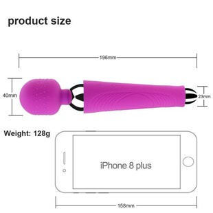 AV Vibrator Dildo Magic Wand USB Recharging Clitoris Stimula