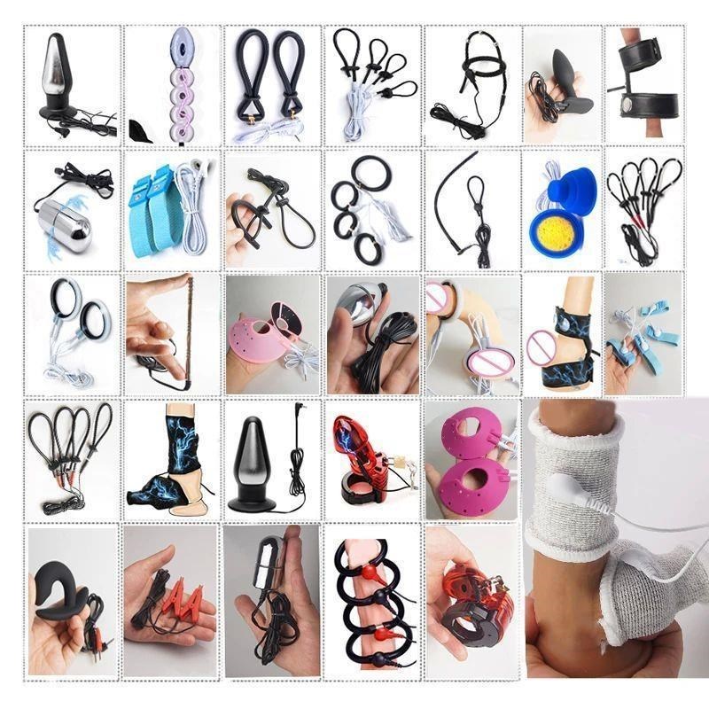 E stim Estim BDSM Toys,Electro Shock Anal Butt Plug,Electric