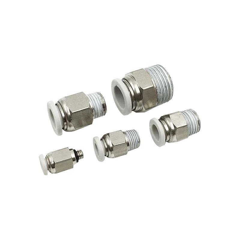 快速螺纹接头M6M8M10M12M16M20*2/0.75/1.0/1.25模具公制牙PC直通