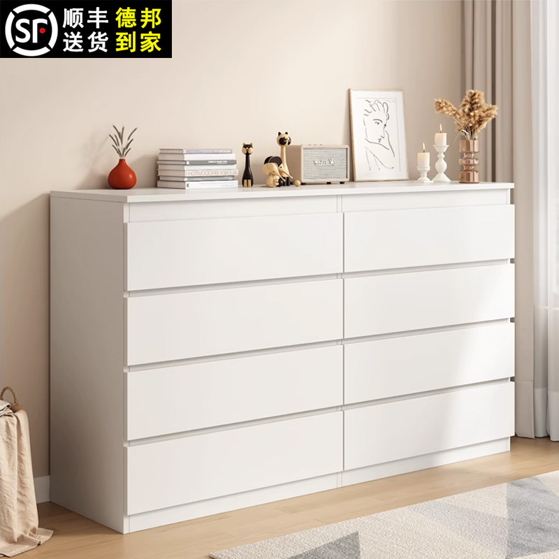 卧室置物柜收纳床尾五斗柜靠墙客厅柜子储物橱抽屉斗柜六斗柜实木