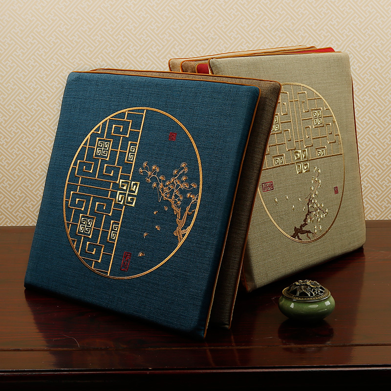 中式红木椅子坐垫沙发垫圈椅茶桌茶台椅垫餐椅太师椅官帽椅茶椅垫