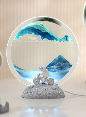 流沙画摆件沙漏桌面办公室客厅电视D柜酒柜艺术创意解压装饰品毕