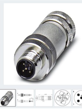 总线系统连接器 SACC-M12FSD-4Q SH PN - 1554526