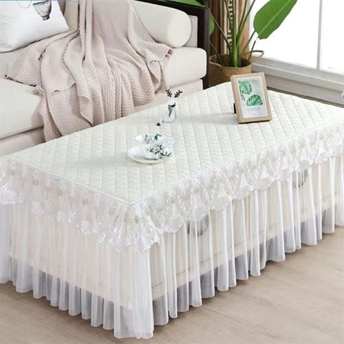 防滑蕾丝桌布夏季烤火炉罩套茶几套桌布清新电烤炉桌罩全包