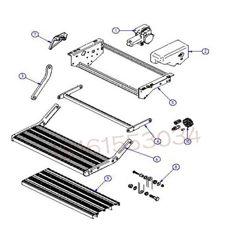 瑞典原装进口THULE拓乐房车商务车改装配件电动踏步 单台阶