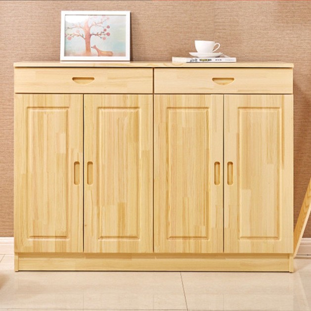 实木鞋柜家用门口简约现代纯实木松木玄关入户进门口大容量门厅