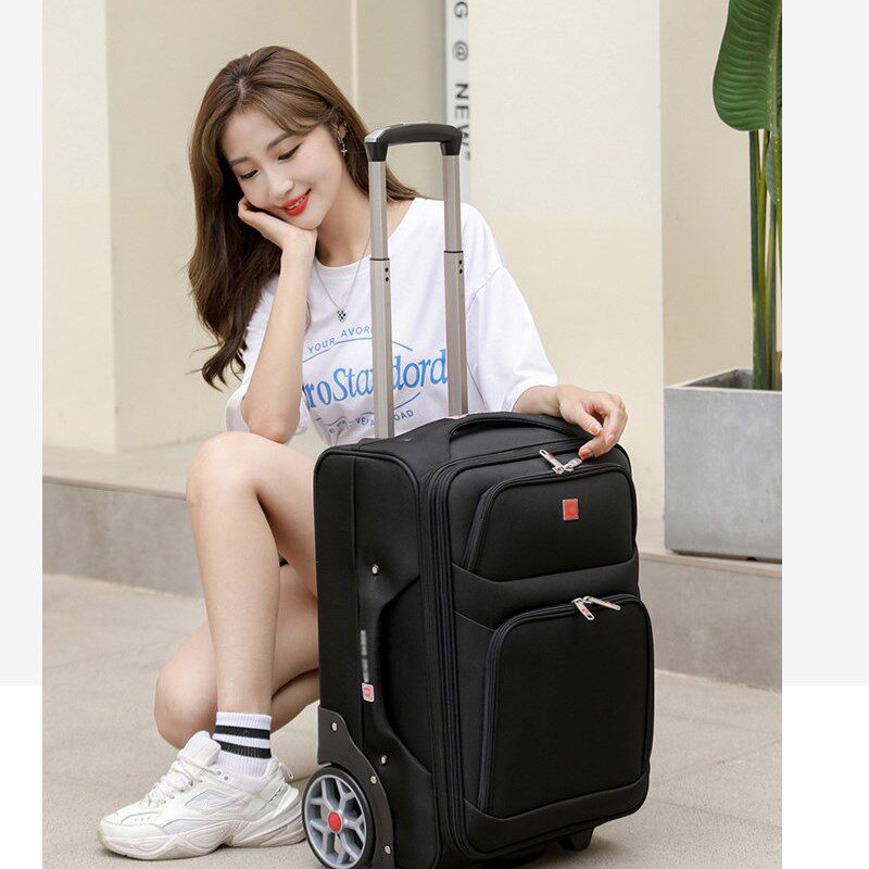 2024新款初中小学生大轮拉杆书包男女大容量中学生20寸密码拉杆箱