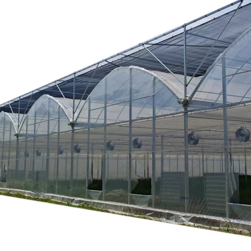 养种植连栋蔬菜大棚温室薄膜花卉大棚钢管结构铝合金镀锌钢骨架