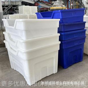 业纺纱厂专用塑SY006-1长方形草车牛筋料塑方箱布布草车工艺