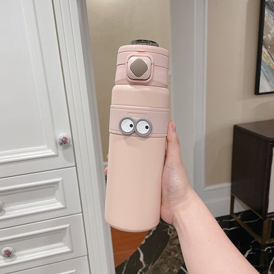 学生运动保温杯吸管大容量1000ml男女户外水Q杯健身水壶双饮口杯