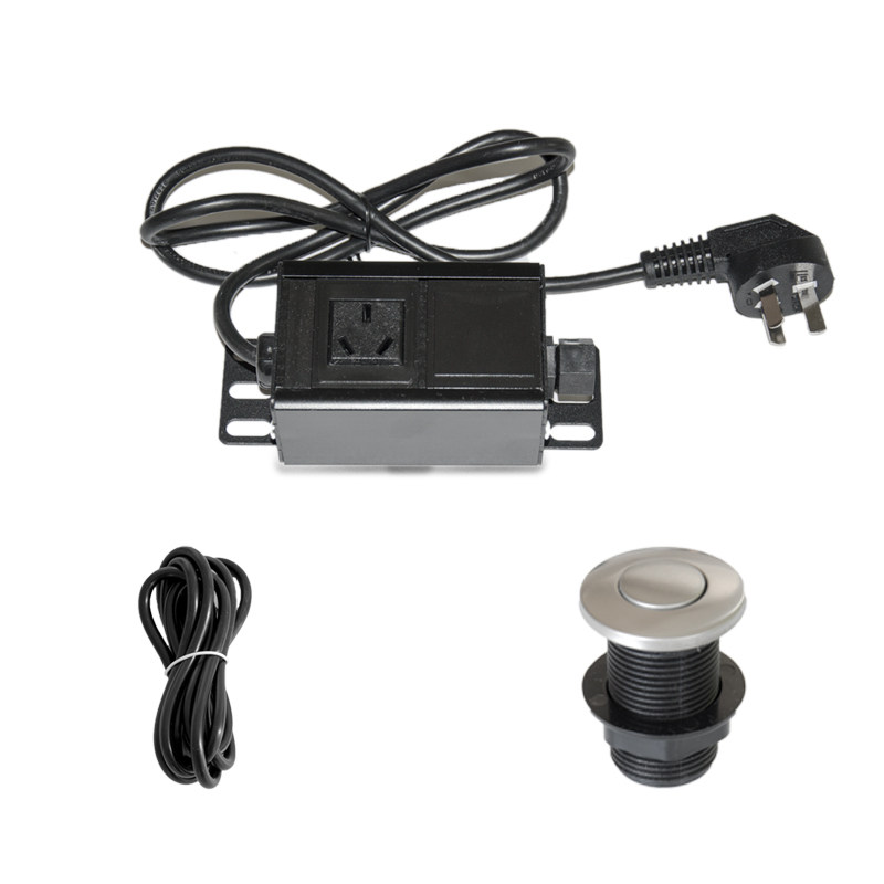 厨房食物垃圾处理器粉碎机国标美标欧标外置空气气动开关通用型