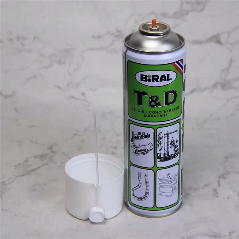 挪威贝莱尔BIRAL T&D高温保养剂喷雾式润滑油TD精密高浓防锈500ML