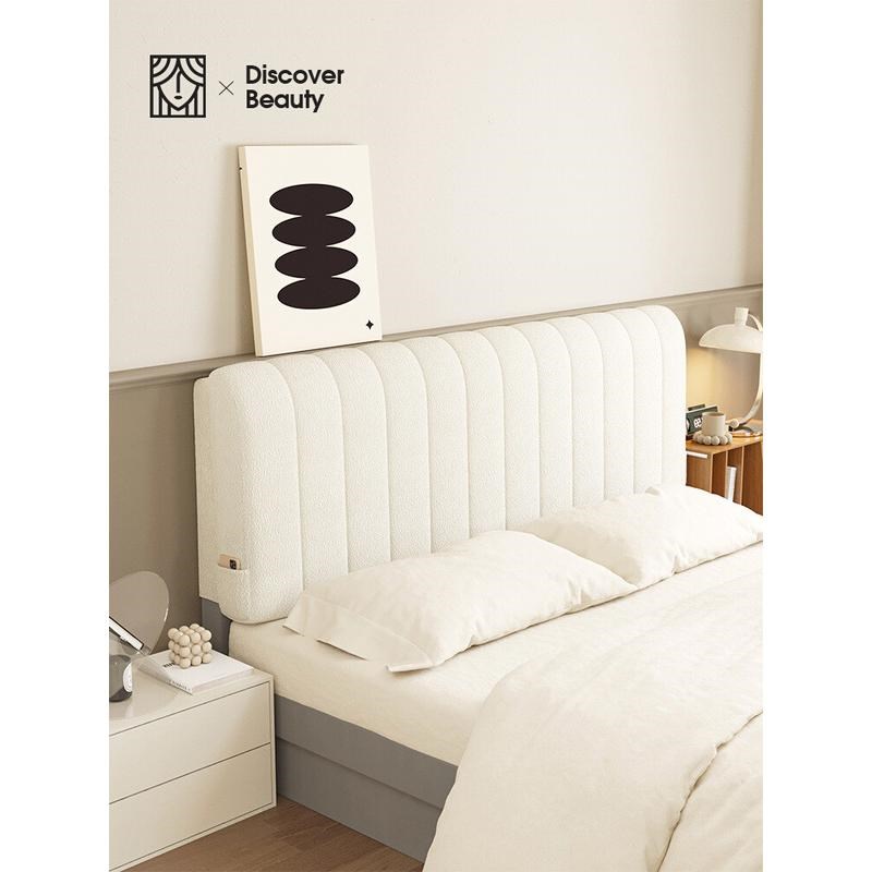 EQ4F【郡主出品】泰迪绒床靠背垫软包床头靠垫背板无床头套罩榻榻