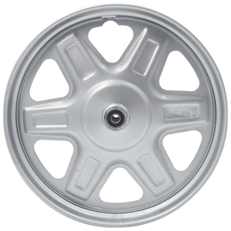 广州华昌三轮车钢圈轮毂四孔加厚双排375型号齐全小六眼通用款式