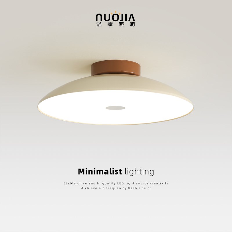 奶油风过道灯主卧2025新款法式中古吸顶灯复古侘寂风衣帽间阳台灯