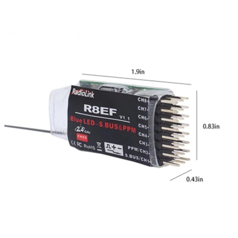 乐迪Radiolink枪控车用接收机 R6FG/R6F/R4FGM/R8EF/R7FG