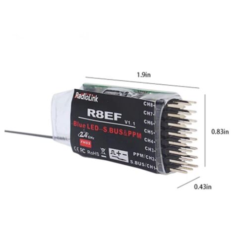 乐迪Radiolink枪控车用接收机 R6FG/R6F/R4FGM/R8EF/R7FG