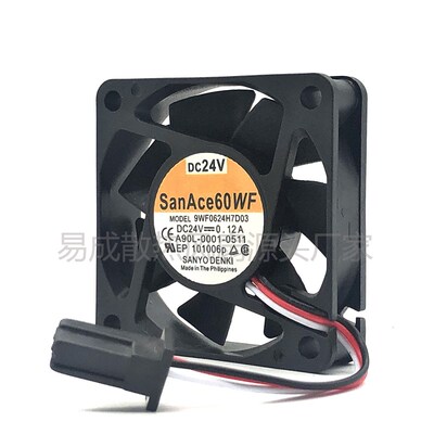 SanAce60WF 9WF0624H7D03 DC 24V 0.12A 数控全新三洋散热风扇
